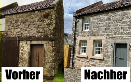 Wie ein 28 jähriger Schotte ein uraltes Mini Haus verwandelt